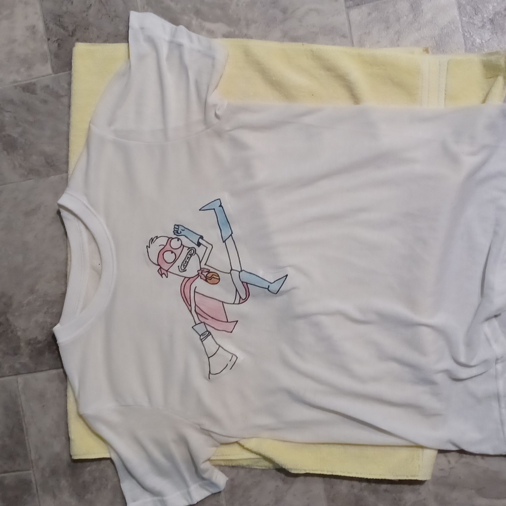 Iron on transfer tee shirt